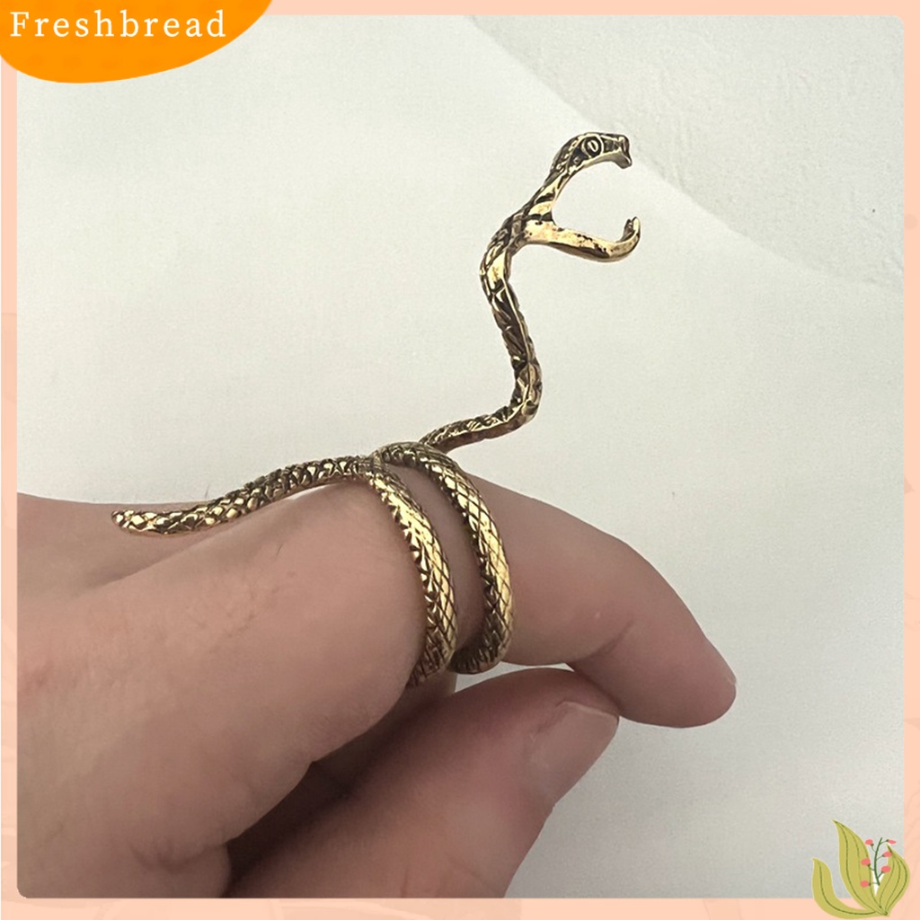 &lt; Freshbread &gt; Membuka Mulut Grip Berlebihan Pemegang Cincin Adjustable Mendominasi Naga Jari Cincin Perhiasan Aksesori