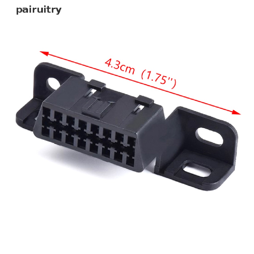 Konektor PRT OBD2 16Pin Female Obd 2adaptor Soket Kawat Antarmuka Diagnostik PRT