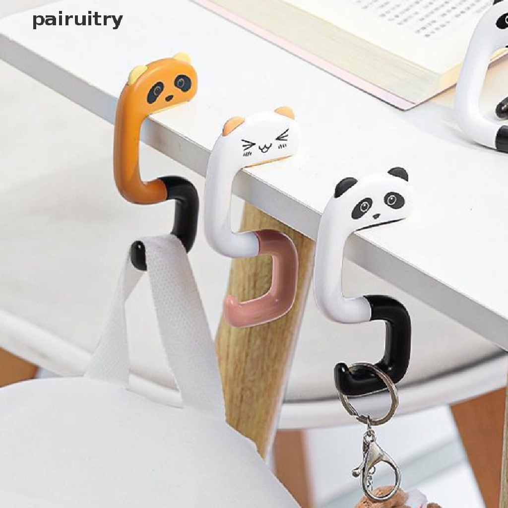 Prt Travel Portable Tas Plastik Lucu Animal Hook Untuk Gantung Hias Meja Dompet Tas Kait Dinding Gantungan Holder Handbag Hanger PRT