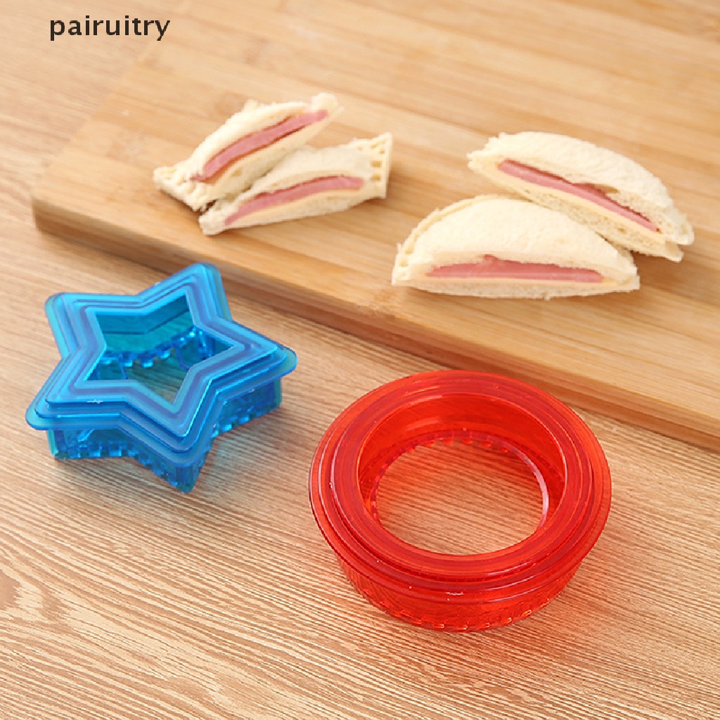 Prt SandWich Cutter and Sealer For Kids Lunch Sandwiches Maker Pembuat Sarapan Cetakan PRT