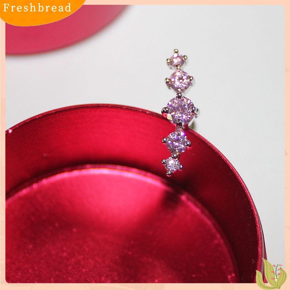 &lt; Freshbread &gt; 1Pc Lady Berlian Imitasi Hias Arc Shape Ear Stud Earring Perhiasan Tindik Tulang Rawan