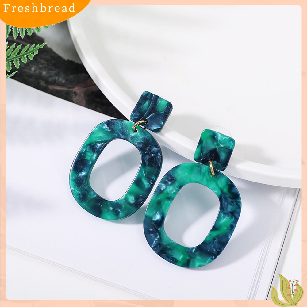 &lt; Freshbread &gt; Fashion Berongga Lingkaran Pernyataan Wanita Geometris Stud Earrings Perhiasan Hadiah