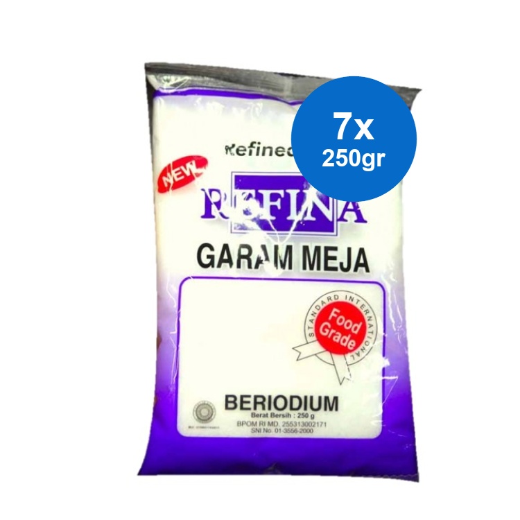 

Refina Garam Meja Refined Salt 7 x 250 gr