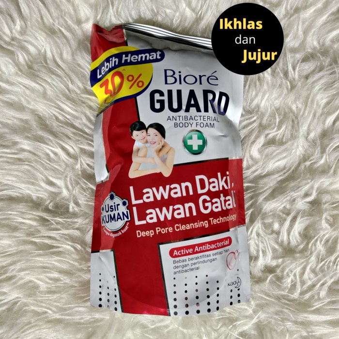 Biore Guard Active Bacterial 800 ml Antibacterial Body Foam Merah