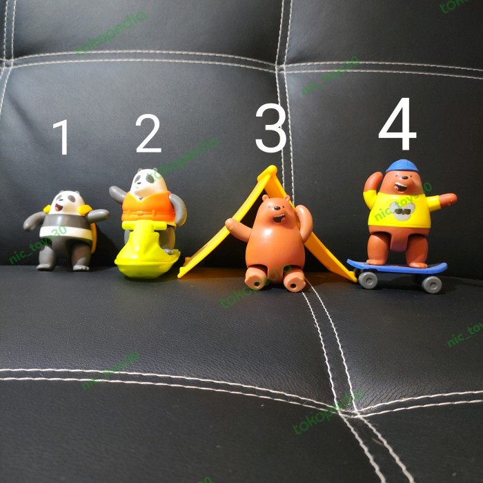 Mainan MCDONALDS HAPPY MEAL MCD WE BARE BEARS BEAR CARTOON NETWORK