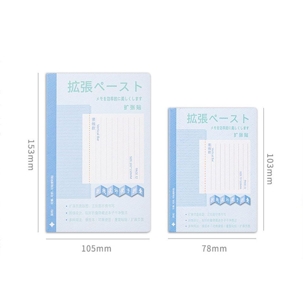 [Elegan] Memo Pad 32lembar/set Kawaii Perlengkapan Kantor Alat Tulis Membaca Label Diary Scrapbook Writable Sticker