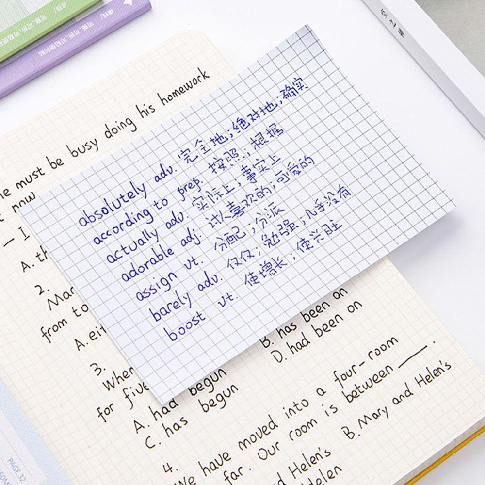 [Elegan] Memo Pad 32lembar/set Kawaii Perlengkapan Kantor Alat Tulis Membaca Label Diary Scrapbook Writable Sticker