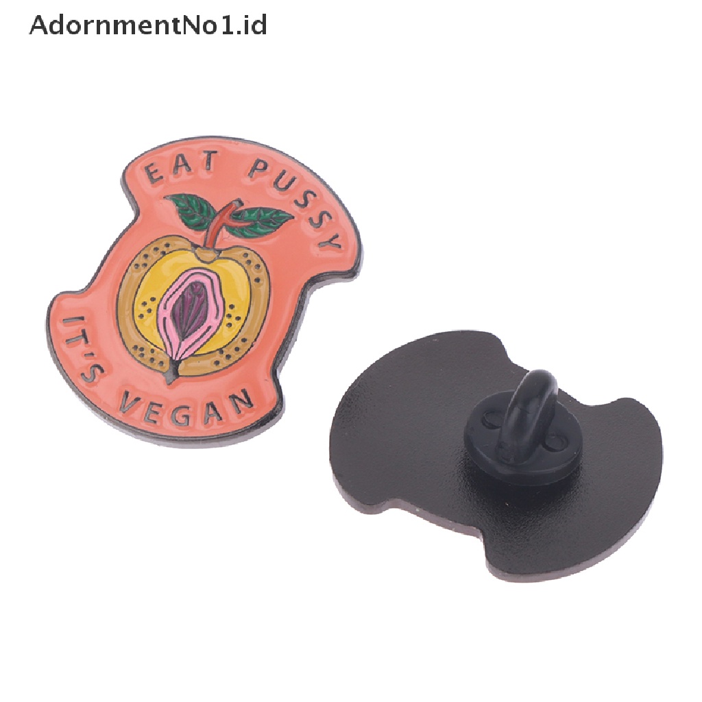 [AdornmentNo1] Vegan Feminist Bros Enamel Pin Kartun Logam Bros Fashion Kerah Lencana [ID]