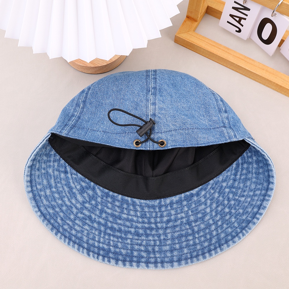 Korea Vintage Koboi fisherman Topi Untuk Wanita Kasual Serbaguna fashion Topi bucket Musim Panas Di Luar Ruangan Olahraga Kerai cap