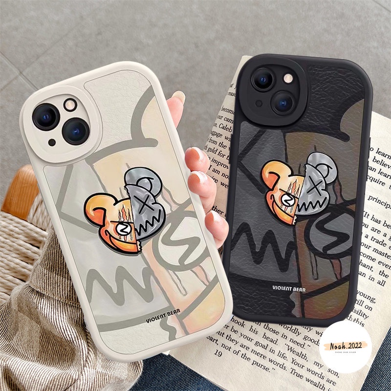 Casing Untuk Redmi 12C 10A 9T 10 9C A1 10C 9A 9k40s POCO M3 F4 X3 NFC Pro Redmi Note 10s 11 10 11s 8 9 11Pro+10Pro 9Pro 9s Mi 11Lite Lucu Trendi Merek Violent Bear Soft Case