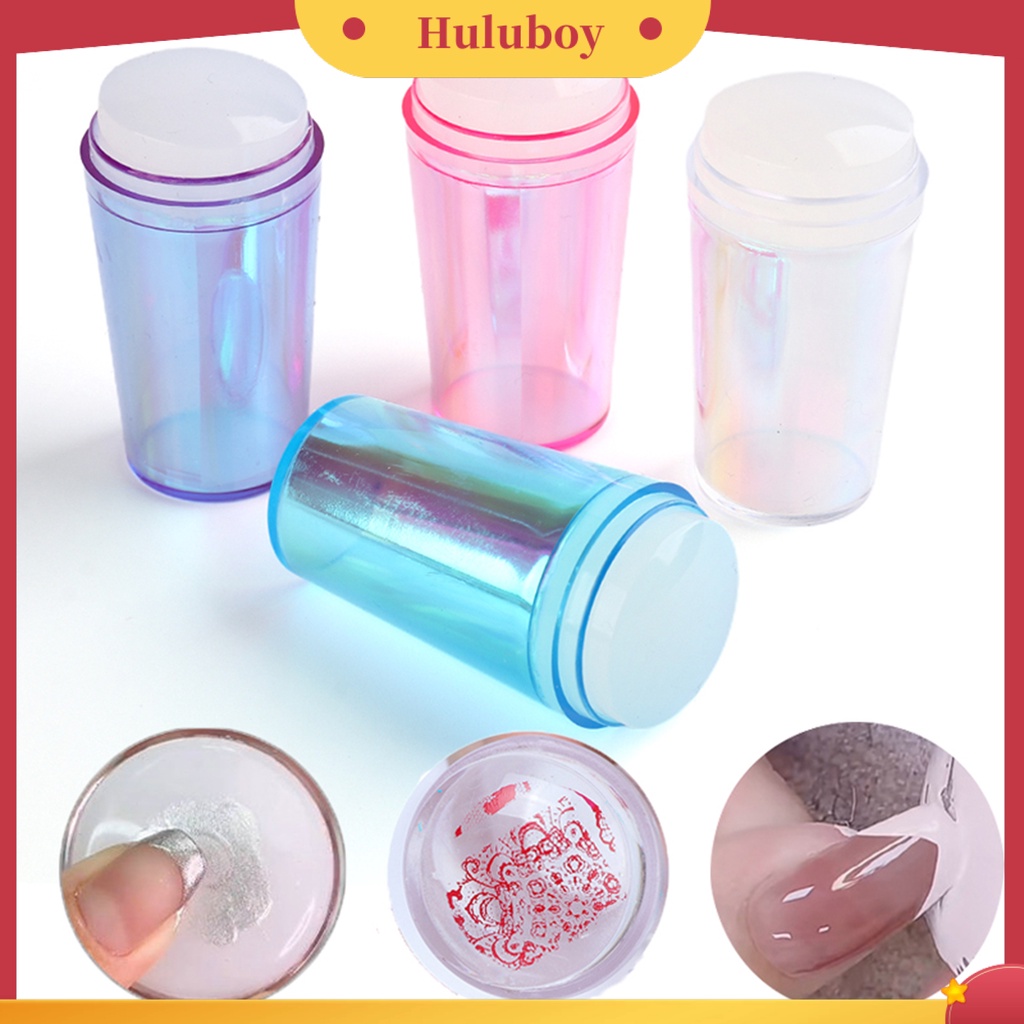 {In Stock} 1set Stempel Kuku Dapat Digunakan Kembali Non-Cacat Baik Daktilitas Putaran Silicone Stamper Kuku Transparan Alat Seni Untuk Manicure