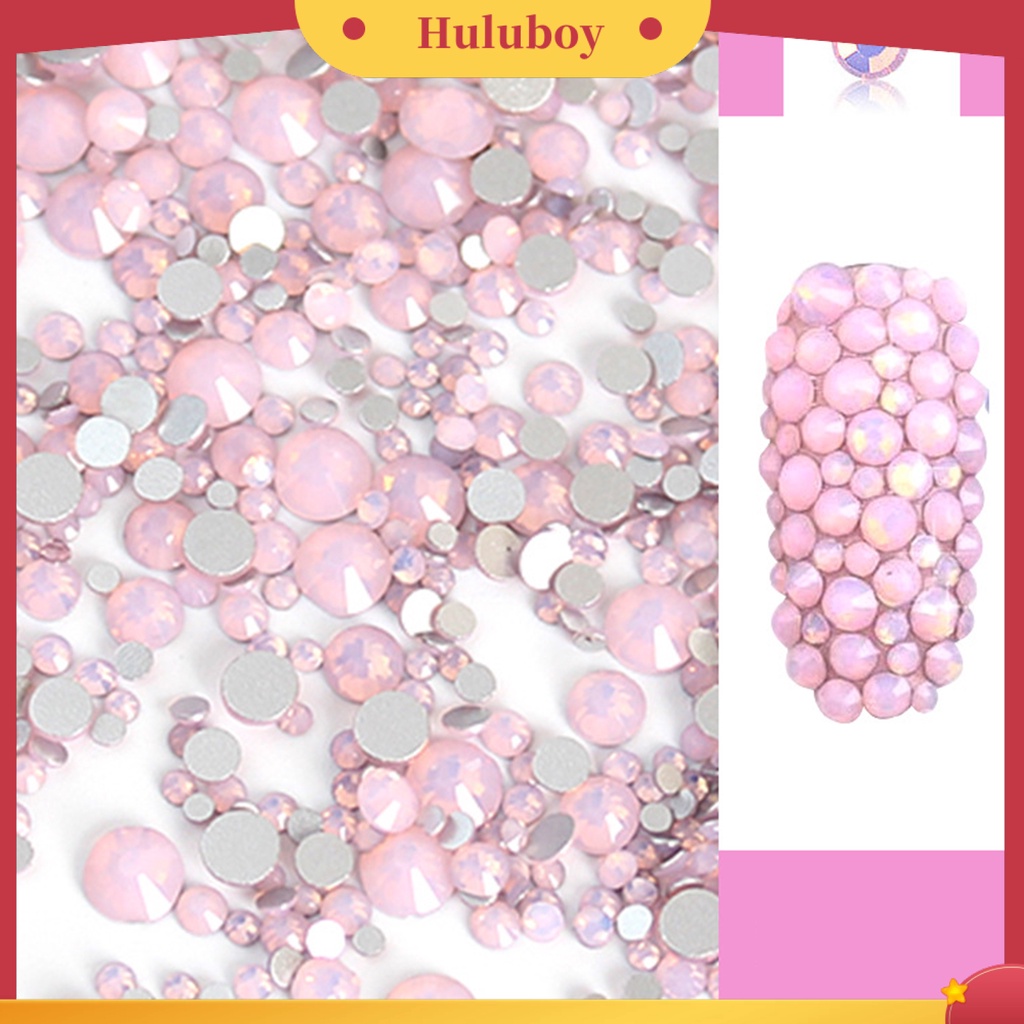 {In Stock} Nail Art Rhinestones Sparkling Pretty Dekorasi Kuku Flat Back Clear Strass Stones Untuk DIY