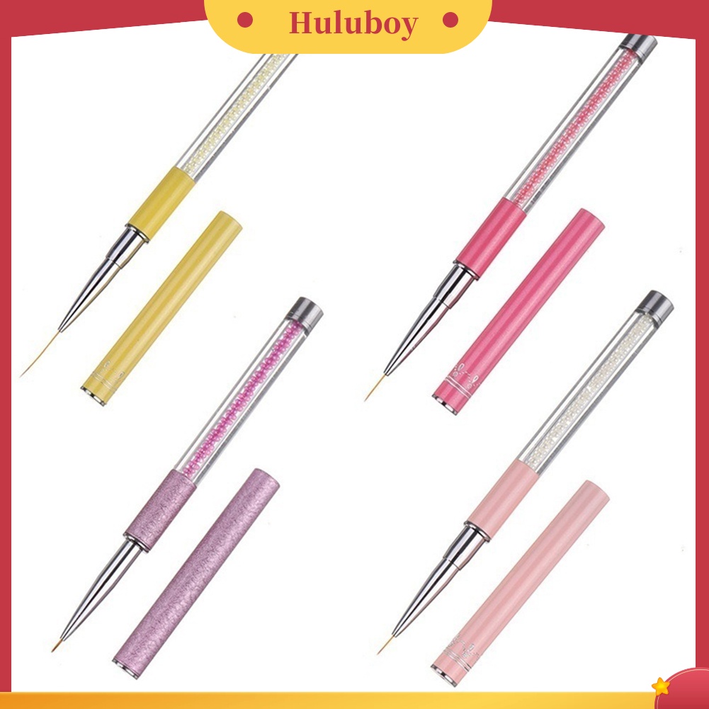 {In Stock} Nail Art UV Gel Liner Brush Pen Colorful Bead Handle DIY Painting Manicure Tool