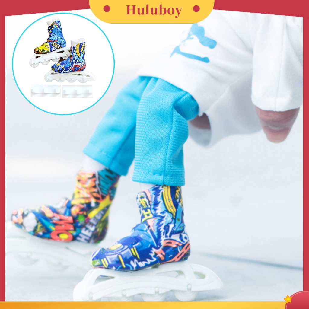 {In Stock} Mainan Sepatu Skat Kemampuan Tangan Realistis Mainan Jari Lucu Miniatur Sepatu Skat Untuk Anak-Anak