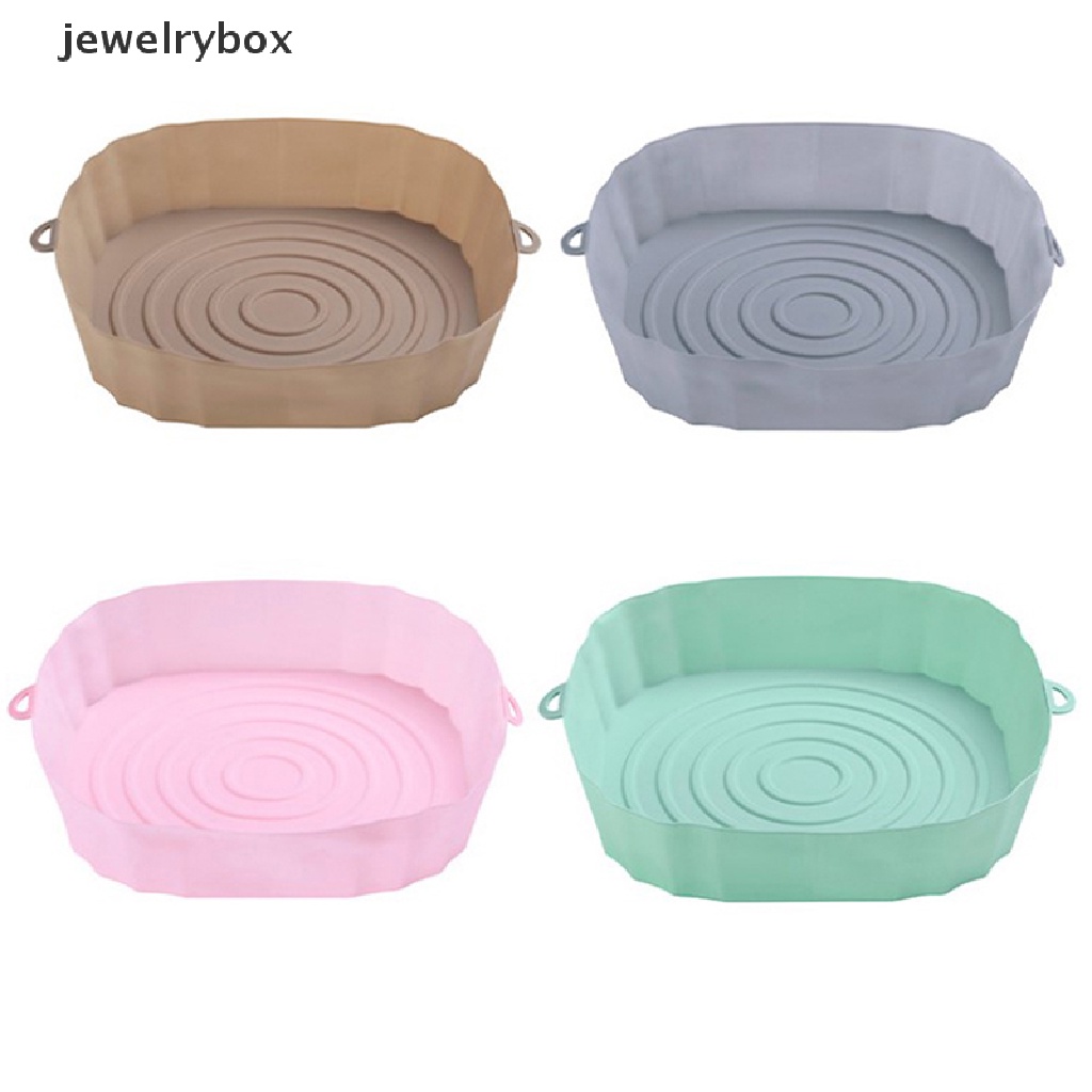 [jewelrybox] Kertas Silikon Air Fryer Baking Tray Dengan Pegangan Microwave Baking Pizza Mat Butik