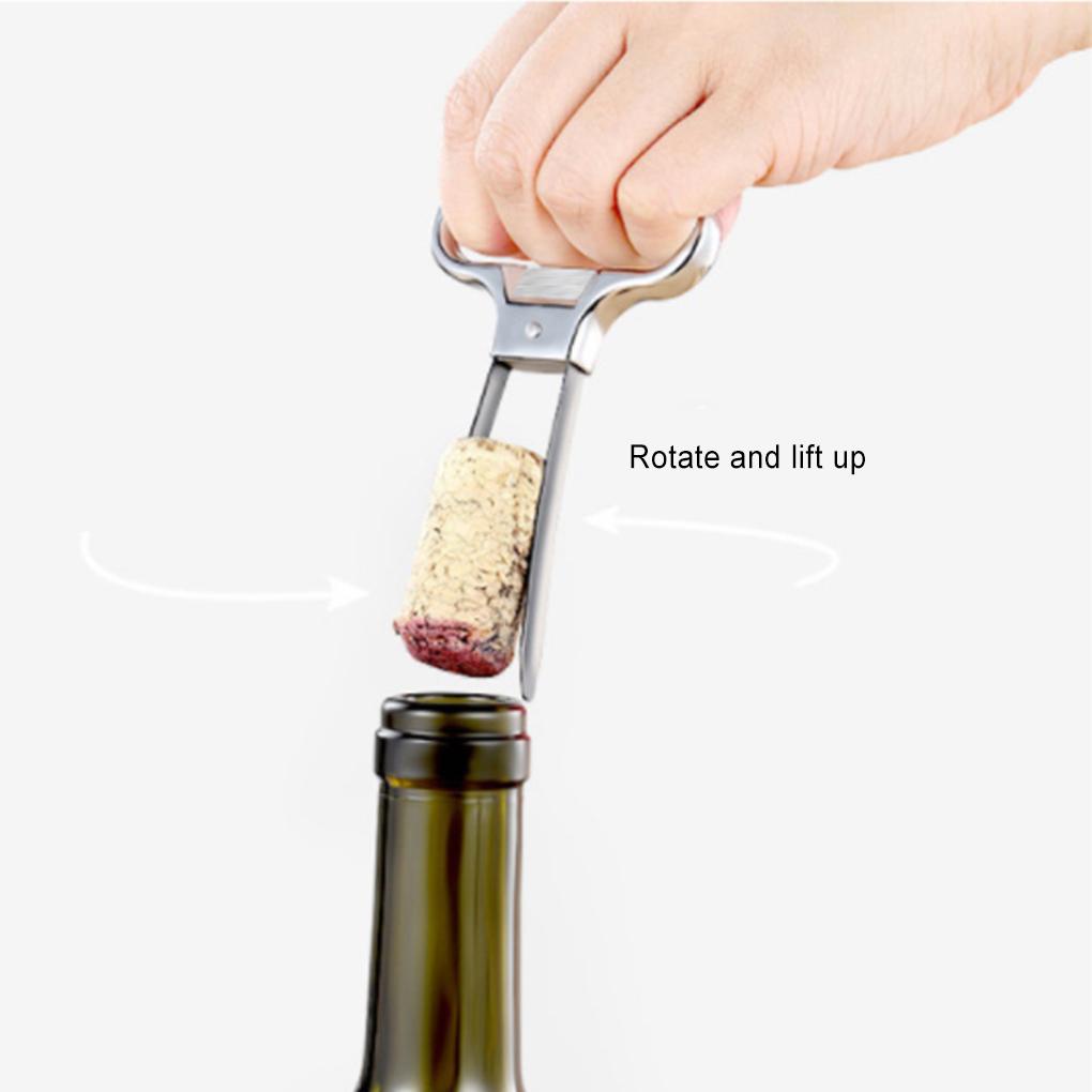 Pembuka Botol Wine Handheld Pumps Cork Puller Corkscrew Alat Cabang Dua Stainless Steel Hemat Tenaga Kerja Pelayan Hotel Bar