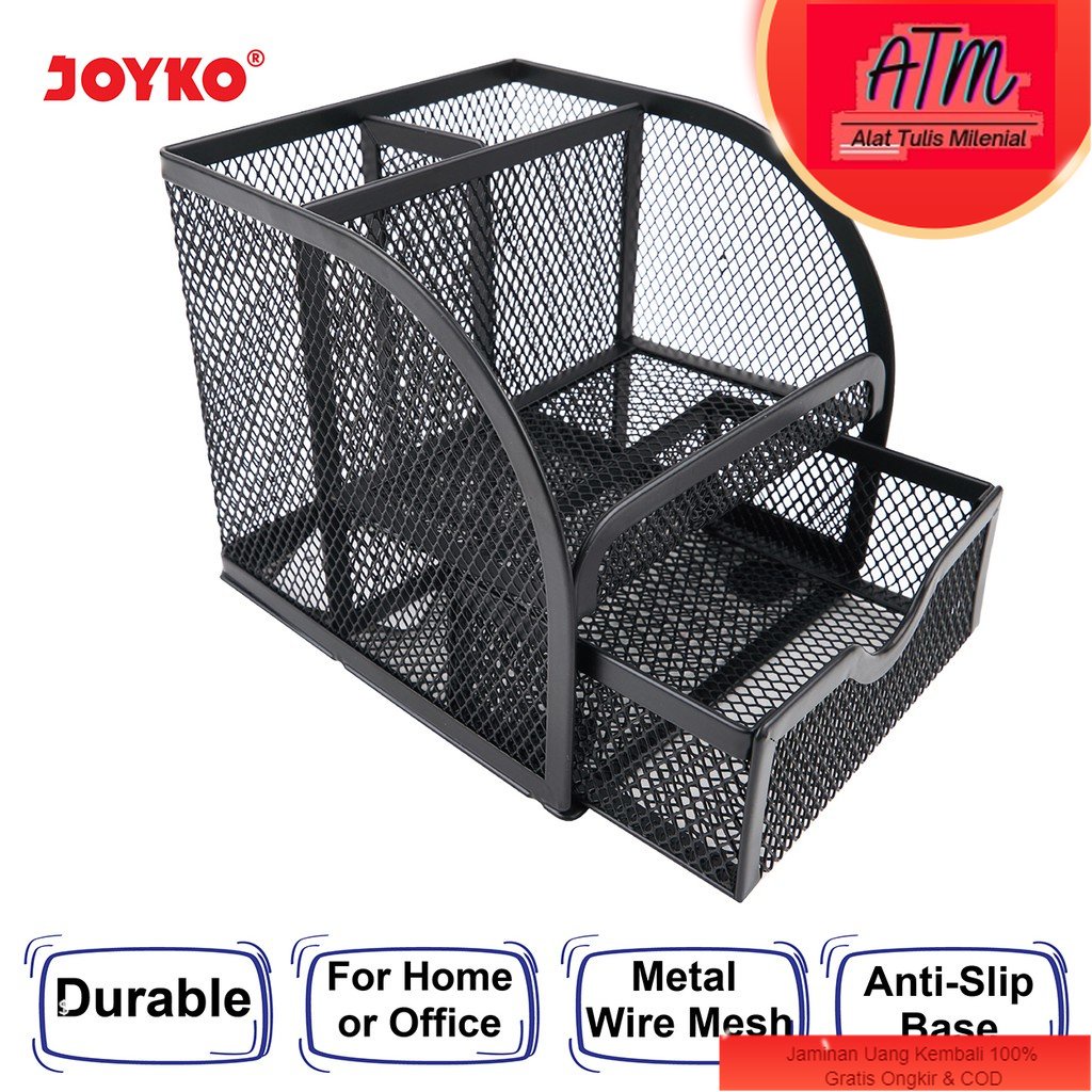 

Desk Set Pen Holder Tempat Alat Tulis Jaring Jala Joyko DS-18