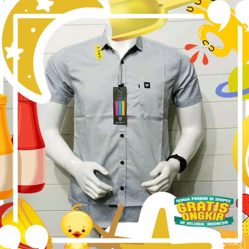 Kemeja polos pendek murah | kemeja distro | pakaian pria | kemeja murah/ Trendy Modis