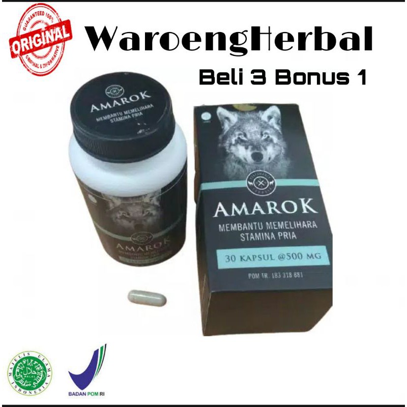 100% ORIGINAL AMAROK ORIGINAL OBAT AMAROK ASLI STAMINA KUAT PRIA BPOM