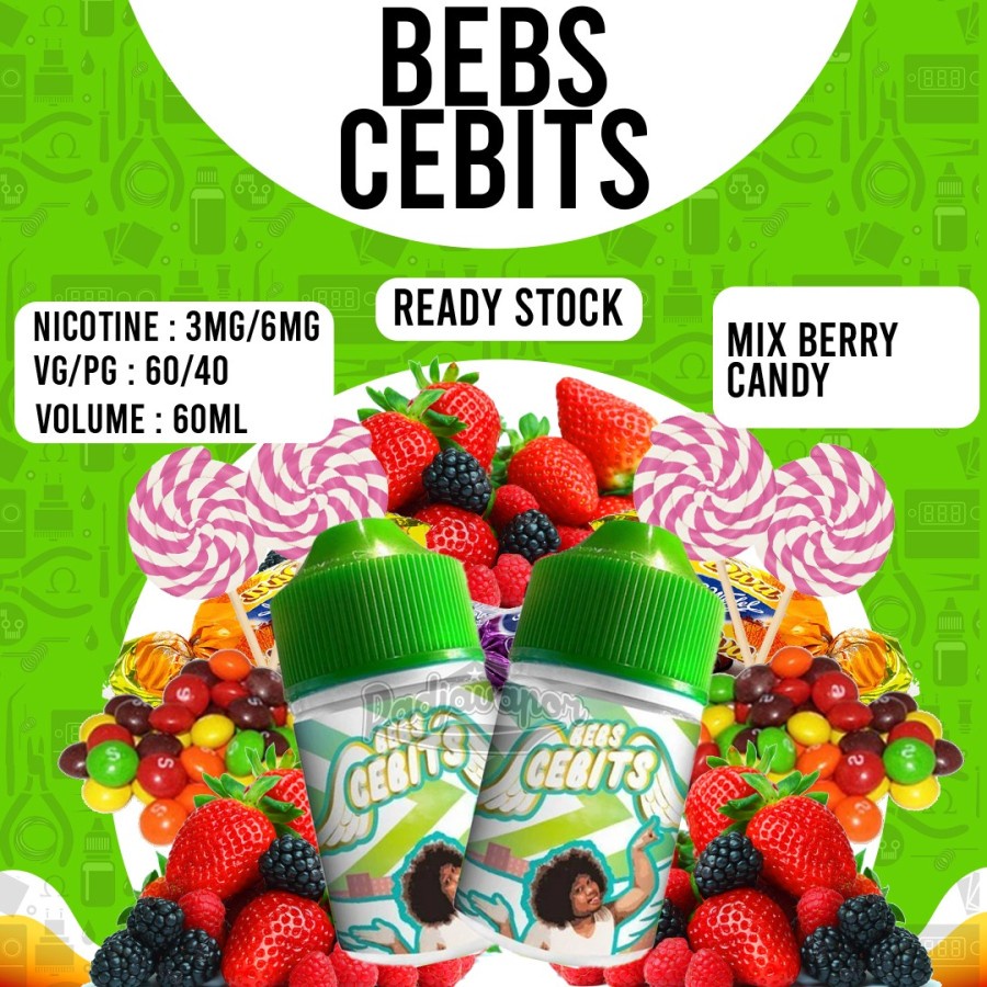 New Bebs Cebits V2 Mix Berry Candy 60ML Liquid Mod Vape