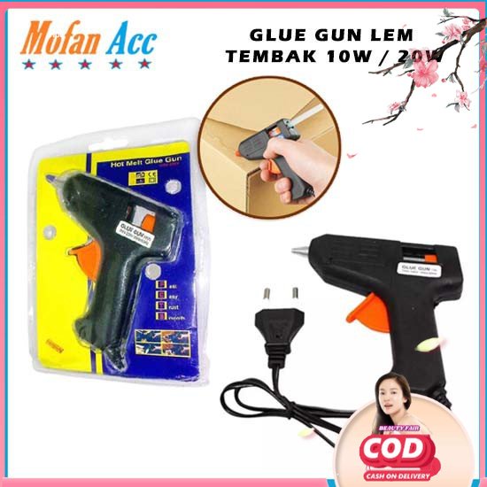 

[BF] HOT MELT GLUE GUN 10 WATT LEM TEMBAK PISTOL MINI 10W 20W ALAT LEM STICK KERAJINAN TANGAN PITA KAIN