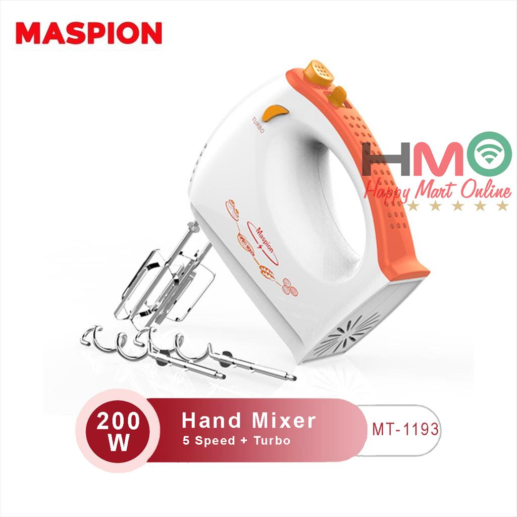 Maspion Hand Mixer Mt 1193 Mixer 5 Speed Maspion Mt-1193
