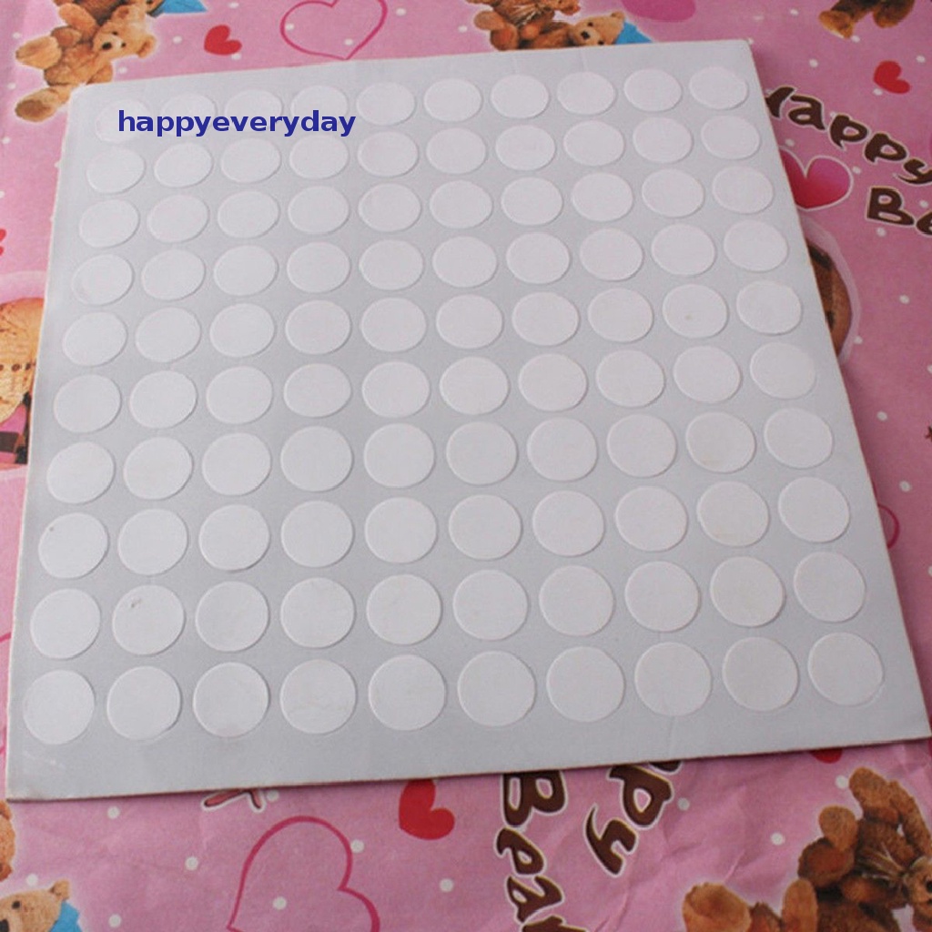 [happy] 100pcs Perekat Amplop Membuat Stiker Sumbu Sticky Dots Stickum Balon [ID]