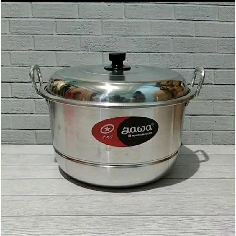 Panci Maspion Panci Kukusan Dandang Ekonomi Jawa 24 Cm Aluminium