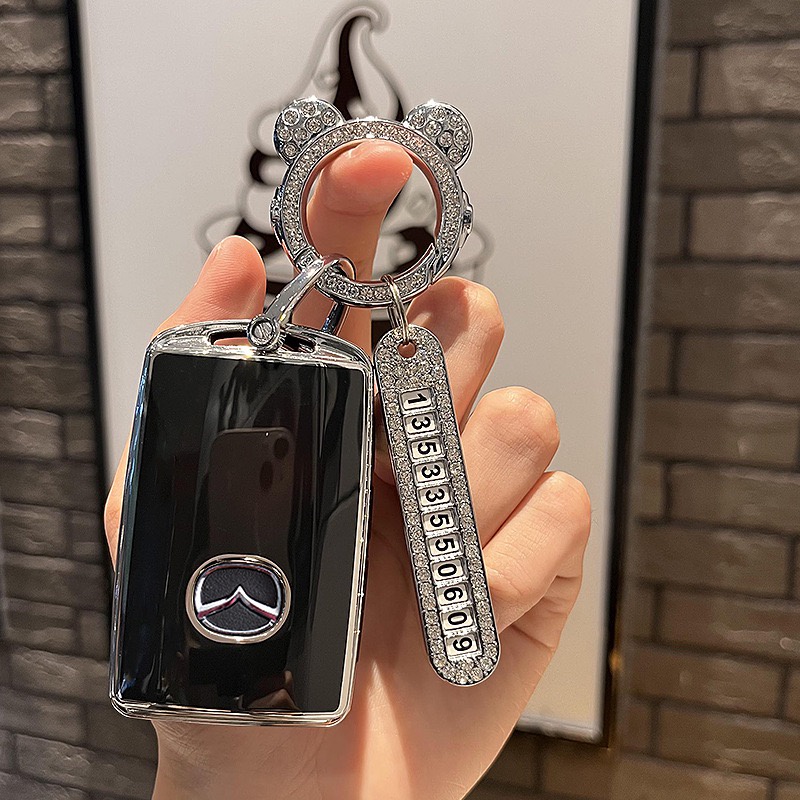 MAZDA Untuk Mazda2 3 5 6 CX-3 CX-5 CX-7 CX-9 CX3 CX5 CX7 CX9 MX5 Miata Gantungan Kunci TPU Penutup Kunci remote Mobil