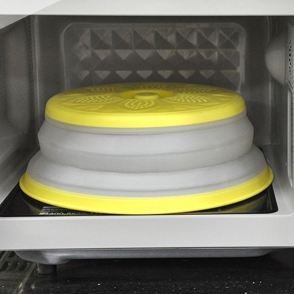 R-FLOWER Food Cover Foldable Round Dish Dessert Storage Tray Tempat Display Buah Kue Roti Piring Penutup Makanan Tahan Debu