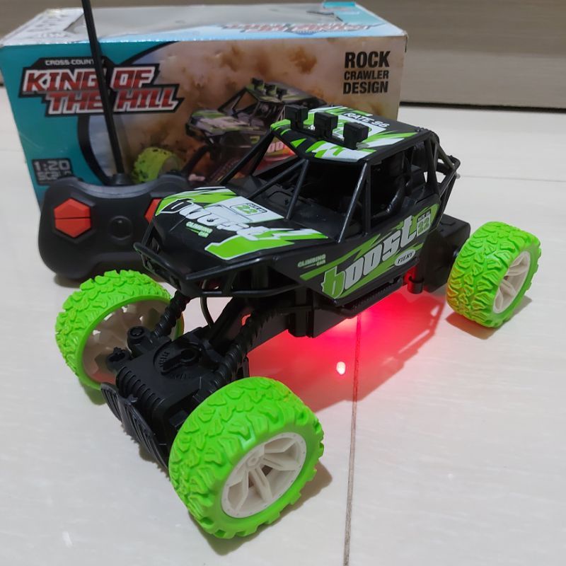 Mobil Remote Control Offroad Rc Car Jeep Rock Crawler Boost Monster Cross Country skala 1:20  mainan anak laki laki