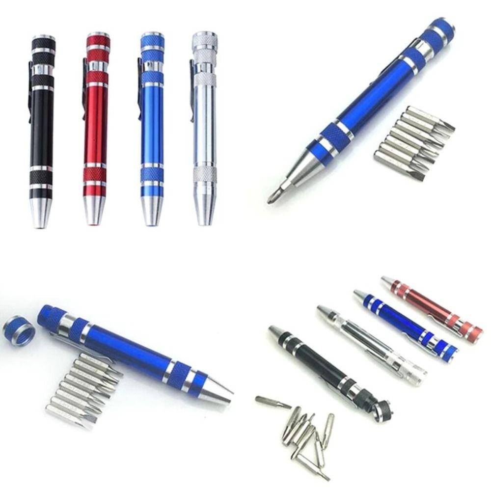 POPULAR Populer Obeng Pen Multi-Fungsi Mini Presisi Obeng Saku Obeng Paduan Aluminium