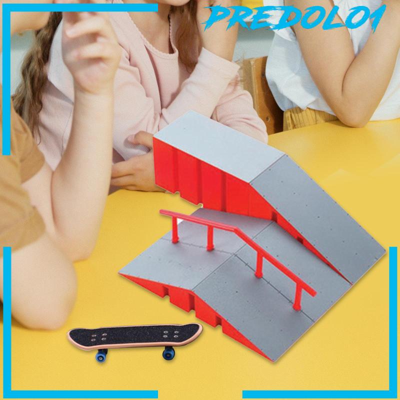 [Predolo1] Finger Skate Ramp Park Kits Finger Toy Mainan Skateboard Jari Untuk Hadiah Perempuan