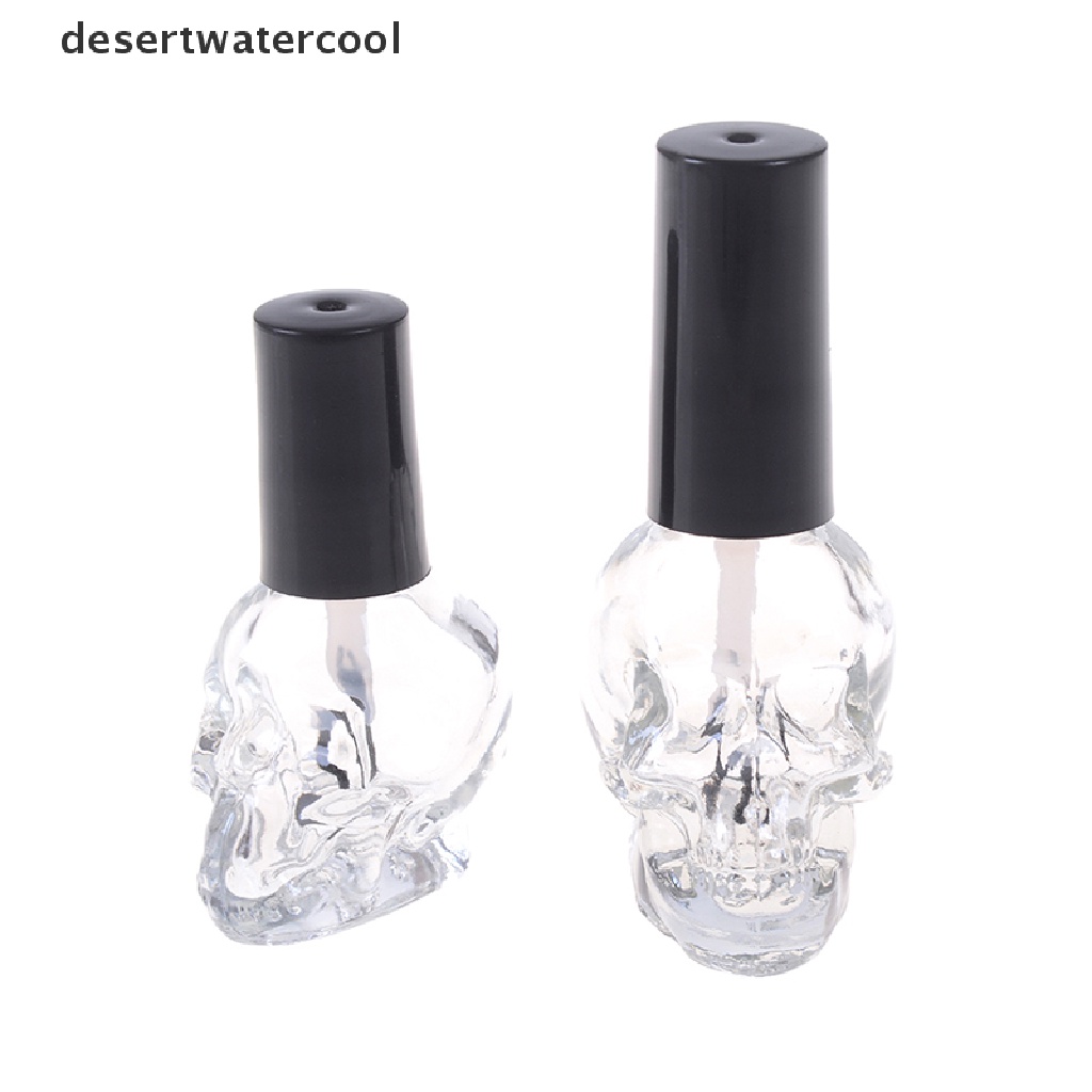 Deid 10/15ml Botol Kutek Kosong Kaca Bening Dengan Kuas Kepala Kukus Isi Ulang Martijn