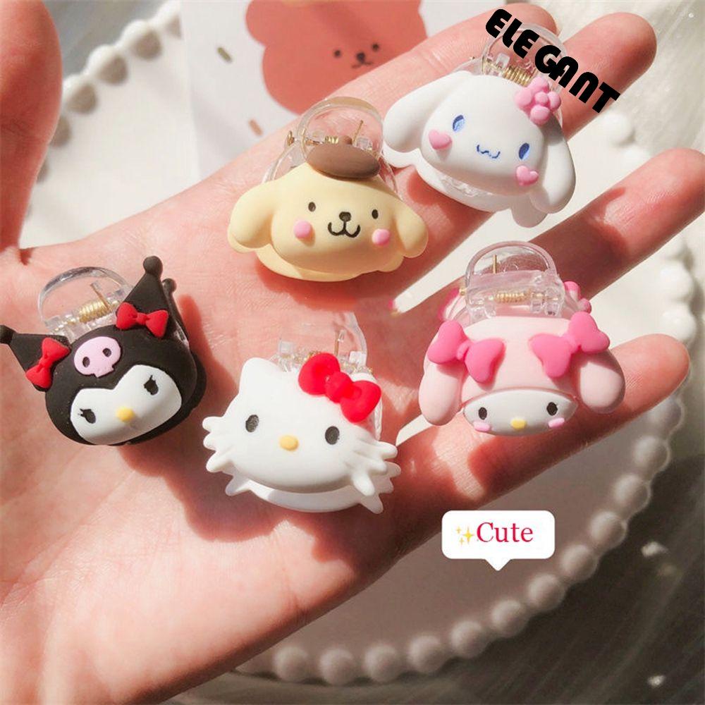 [Elegan] Hair Grab Clip Hiasan Rambut Fashion Kuromi Jepit Rambut Mini Kucing Cinnamoroll Wanita Hair Claw