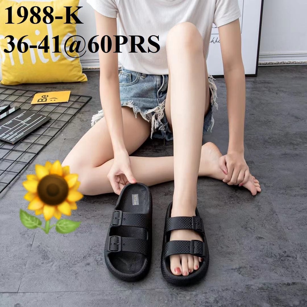 Sandal Karet Jelly Wedges Wanita import Model Terbaru Original Kekinian by AGUNG STYLE Balance 1988-K