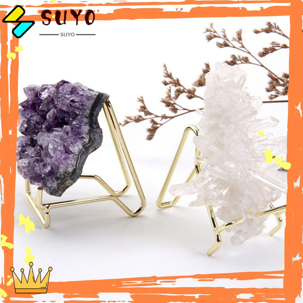 Suyo Hexagon Display Stand Rock Craft Hadiah Dekorasi Rumah Mineral Display Stand Holder