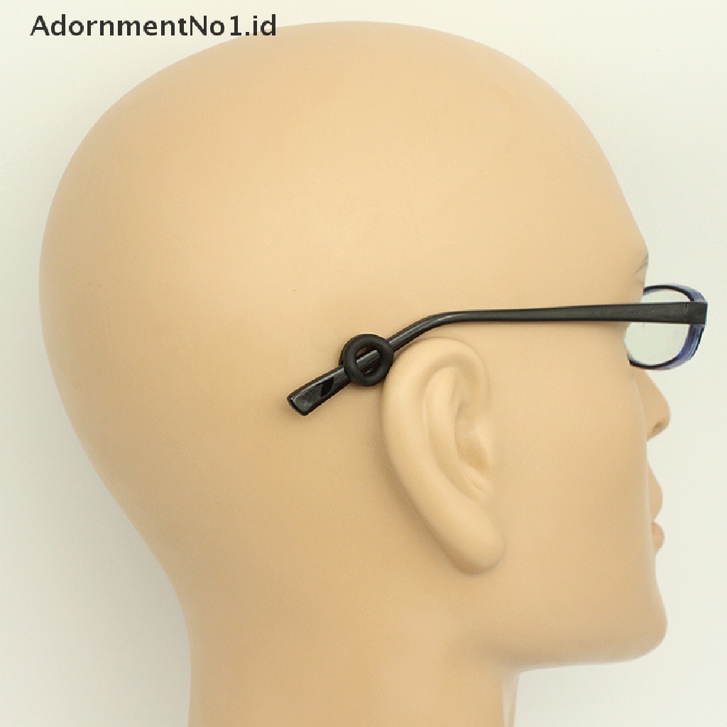 [AdornmentNo1] 10pcs Kait Telinga Kacamata Silikon Anti Slip Untuk Anak Dewasa Bulat Lembut Ear Hook [ID]