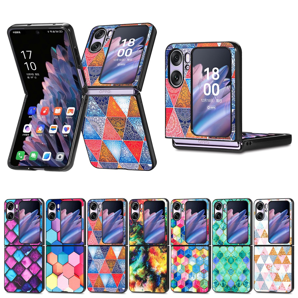 Oppo Find N2 Flip Painted All Inclusive Pelindung Telepon Hard Case