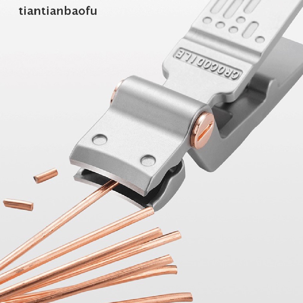 [tiantianbaofu] Gunting Kuku Rahang Lebar Stainless Steel Manicure Cutter Nails Scissors Tools Butik
