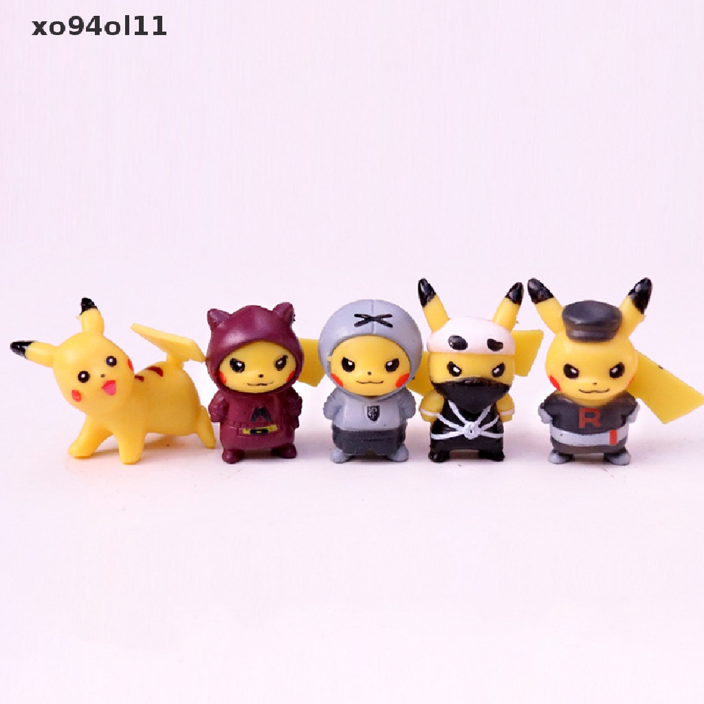 Xo Pokemon Action Figure Mainan Set Boneka Mainan Kartun Mini Pikachu Anime Model Toy OL