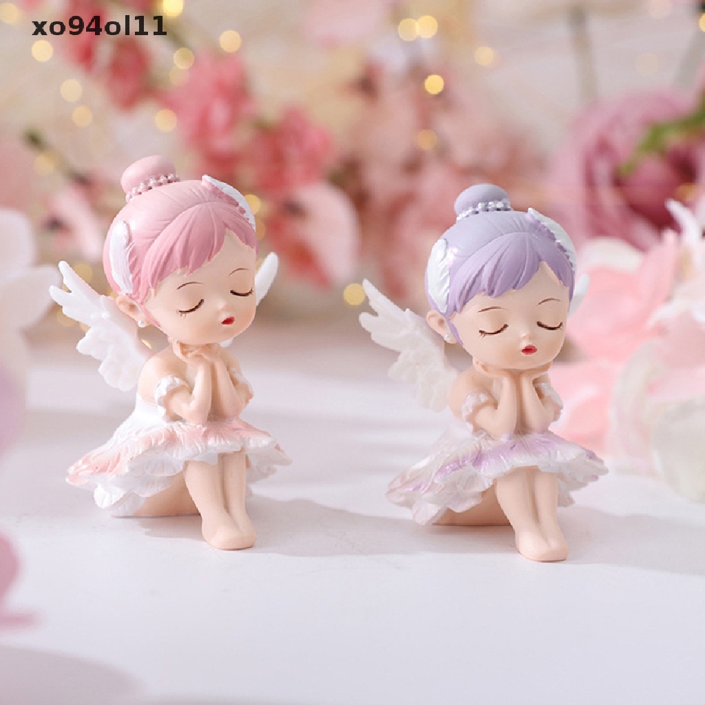 Xo Mini Cute Cake Topper Balet Girl Figure Vinyl Patung Cewek Ekspresi Hidup OL