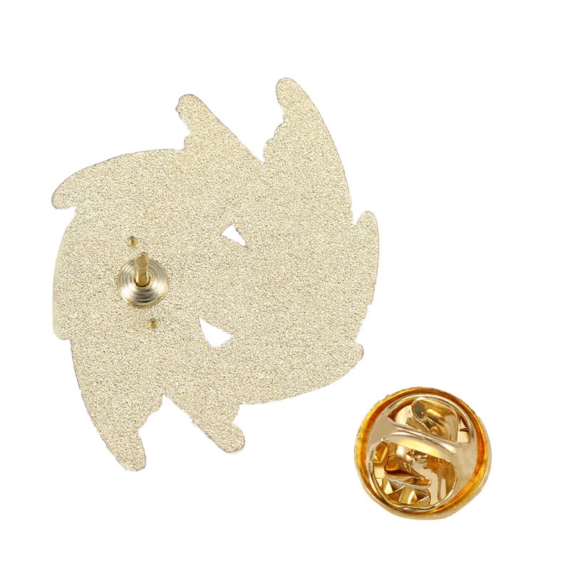 Lucu Kreatif Kartun Logam Bros Gadis Pakaian Tas Aksesoris Mata Warna Solid Lencana Pin