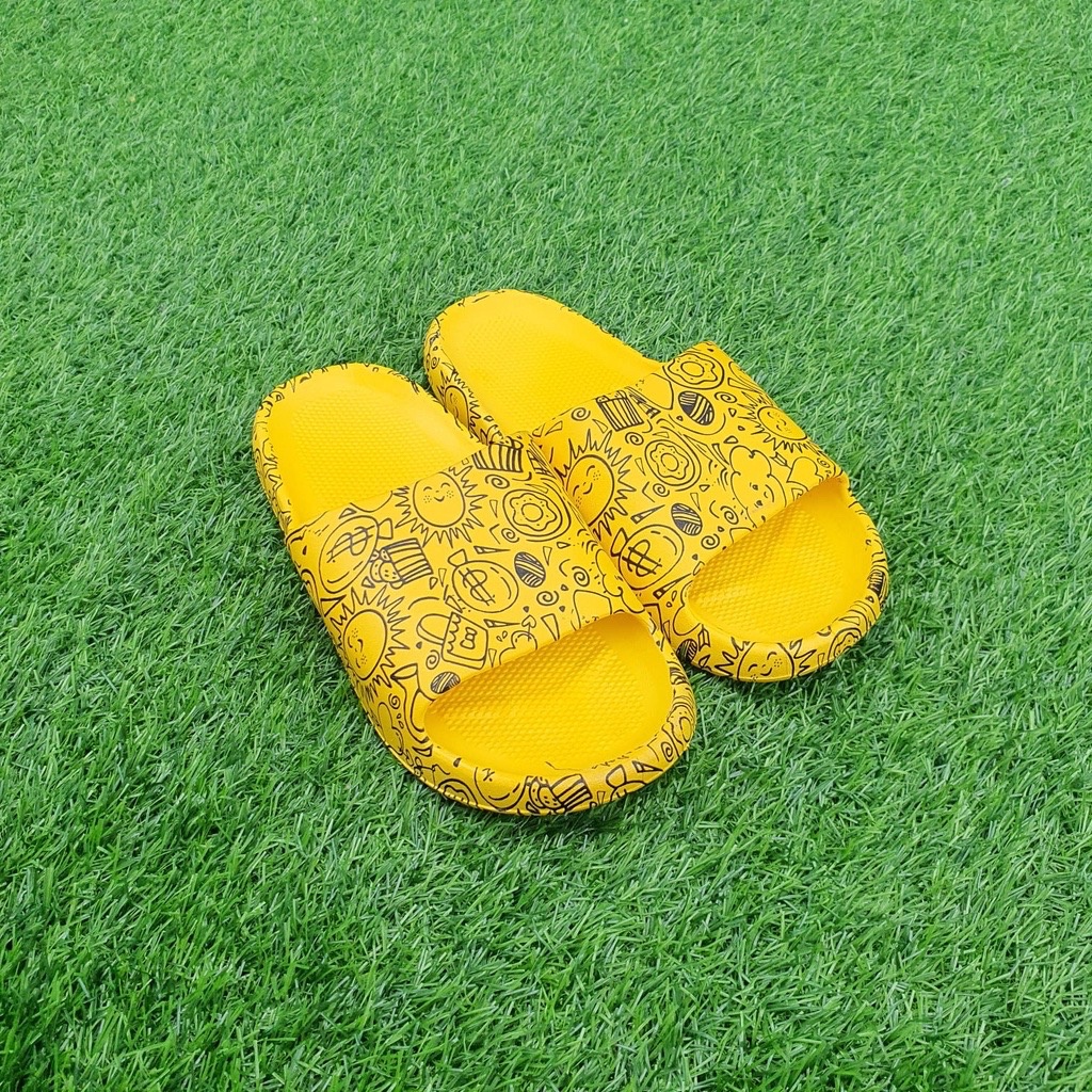 BOSJKT1555 Sandal Slop Motif Lucu &amp; Imut / Sandal Fashion Wanita