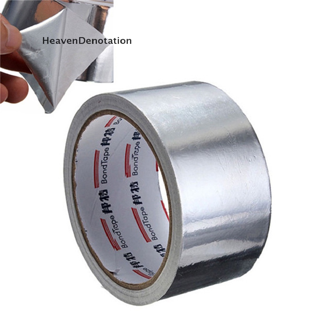 [HeavenDenotation] 5cm * 17m Bermanfaat Aluminium Foil Perekat Sealing Tape Thermal Resist Lakban Perbaikan Tape HDV