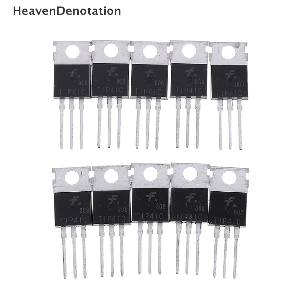 [HeavenDenotation] 10pcs TIP41C TIP41 NPN transistor TO-220 Baru Dan Berkualitas Tinggi HDV