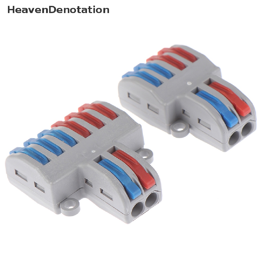 [HeavenDenotation] Spring Lever Terminal Block Konektor Kawat Kabel Listrik PCT-222 SPL-62 SPL kq HDV