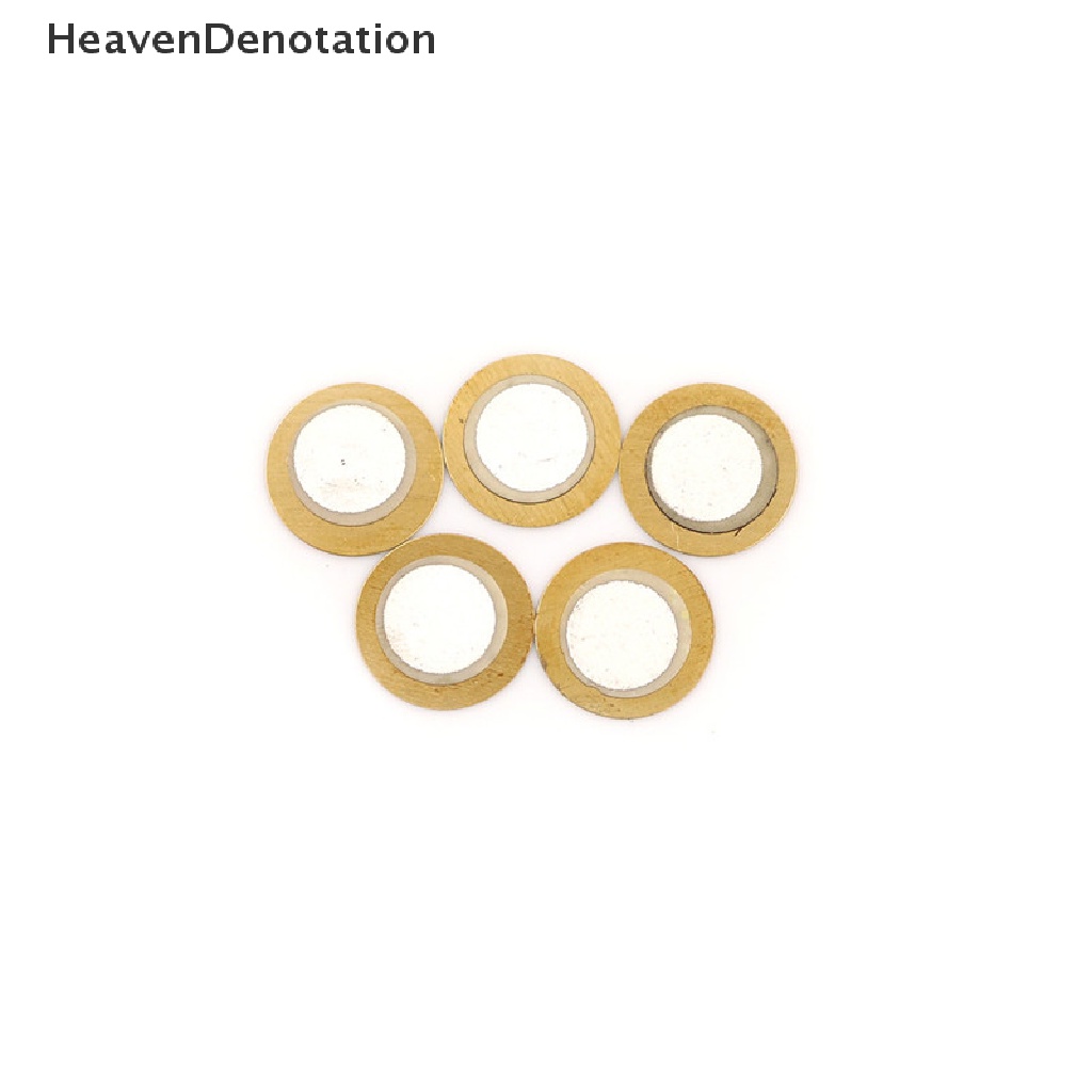 [HeavenDenotation] 20pcs 20mm Elemen Piezo Sounder Sensor Trigger Drum Disc 6.5KHZ Tembaga HDV