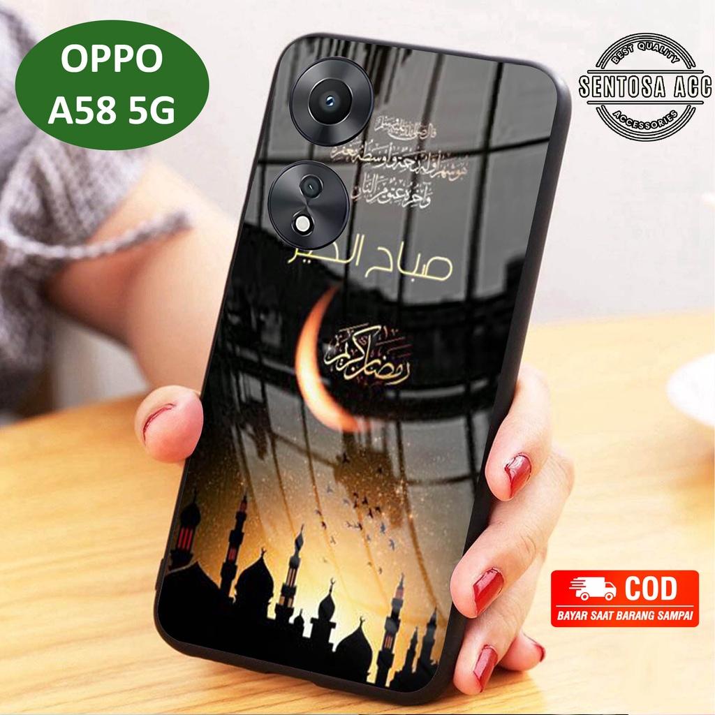 Cheline-Case-ID Softcase Glass Kaca OPPO A58 5G & OPPO A78 5G - Casing HP OPPO A58 5G & A78 5G [ S14