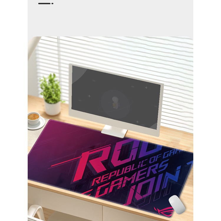 Rog Eye Mouse Pad Oversized Table Pad Alas Keyboard Komputer Esport Pria, Alas Tulisan Siswa